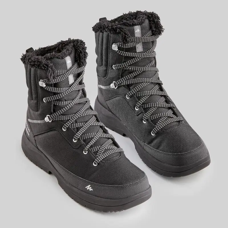BOOTS MEN 'S WINTER HIKING SH100 WARM HIGH QUECHUA Decathlon