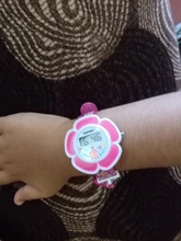 Relojes digitales de silicona con dibujos animados para niños y niñas, pulsera con diseño de flores a la moda, ideal para regalo de fiesta