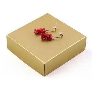 

Goo Design Minimal 925Ayar Silver 4Lü Coral Earrings