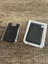 Funda billetera telefónica Universal de silicona autoadhesiva para teléfono móvil, funda para tarjetas, 1 unidad