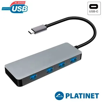 

Cable Hub X4 USB Adaptador Compatible Tipo C Platinet