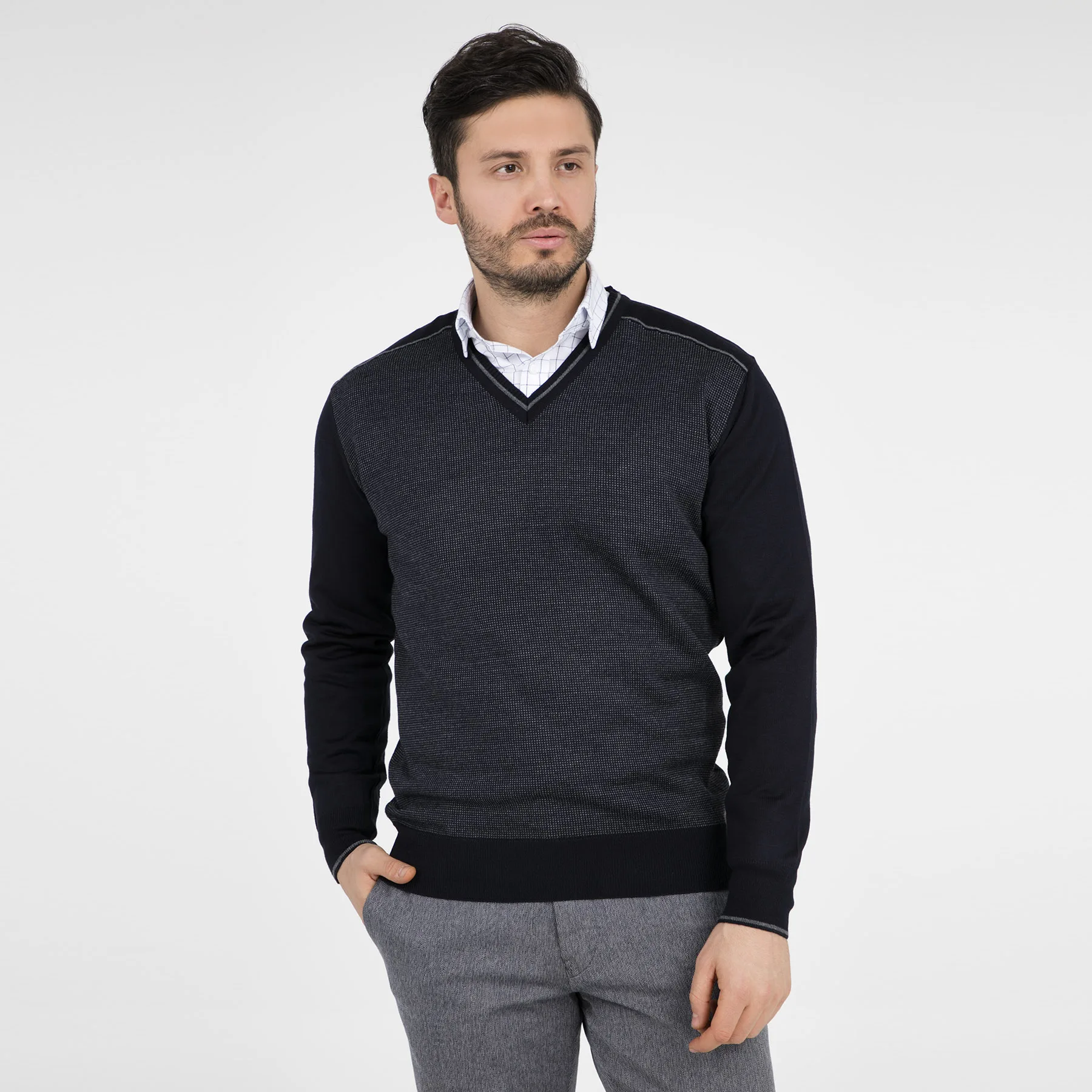 Buratti V-Neck Sweater MALE SWEATER 447130