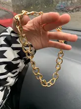 Modyle-collares de Color dorado estilo Punk Vintage, cadena gruesa, collares y colgantes, joyería para mujer, venta al por mayor