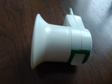 Converter-On/Off Bulb-Lamp Eu-Plug-Holder-Adapter Led-Light-Socket White To E27 for 1PC