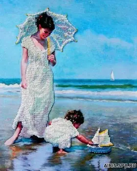 

31211 set for embroidery with beads Krasa and creativity 'Young captain' 29,2*37 cm