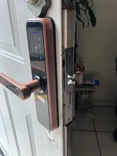 Cerradura intelige X5 impermeable Tuya biométrico de huellas dactilares de seguridad inteligente WiFi inteligente APP contraseña cerradura electrónica