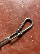 LLavero de mosquetón de gancho de resorte de acero inoxidable 304, cierre de eslabón rápido, hebilla de M4-M7, 1 ud.