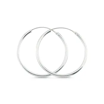 

Angemiel 925 Silver 25mm Ring Earrings