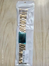 Correa de reloj de acero inoxidable para Samsung Galaxy Watch Active2, extremo curvo sólido de 22mm, 20mm, 46MM, 44MM, banda de reloj negra de 18mm y 24mm