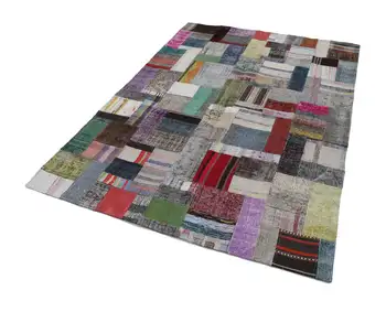 

169x240 Cm Multicolor Handmade Rugs Patchwork Rug-6x8 Ft