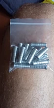 Punta de flecha de aluminio para tiro con arco, inserto para identificación de asta, 6,2mm, 7,6mm, 15 Uds.