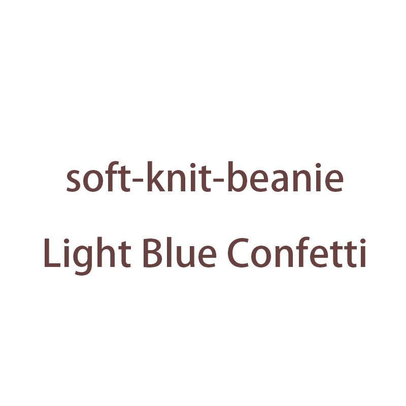 Мягкие вязаные шапочки по индивидуальному заказу - Цвет: Light Blue Confetti