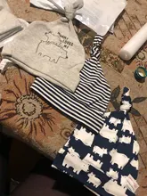 Baby-Hats Caps Newborn 0-6-Months 100%Cotton Printed for 3pcs-Per-Lot KF268