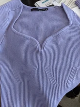 DEAT-suéter de punto con cuello cuadrado corto para mujer, Jersey holgado de manga larga con cuello en V, moda de otoño, 13U090, 2021