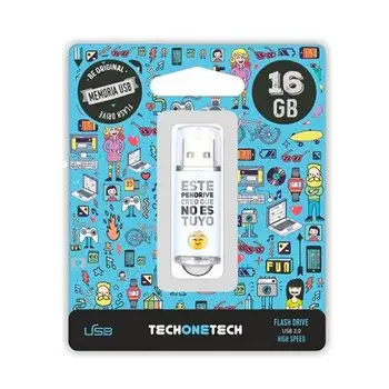 

Pendrive 16Gb Tech One Tech Noestuyo Usb 2.0/Metal Tec4007-1 computer Pendrive