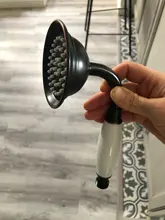 Faucet Shower-Faucet-System Showerhead Bathroom Rainfall Black Brass Dual-Handle 