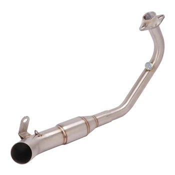 Slip On Motorcycle Exhaust Mid Connect Pipe Middle Link Tube Stainless Steel Exhaust System For Honda CB150R 2017-2021
