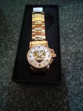 Watches Skeleton WINNER Mechanical-Golden-Heart Automatic Women Lady Dial Stainless-Steel-Band