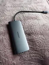 UGREEN-concentrador de red USB C, adaptador HDMI 10 en 1, USB C a USB 3,0, Dock para MacBook Pro, accesorios, USB-C tipo C 3,1, divisor