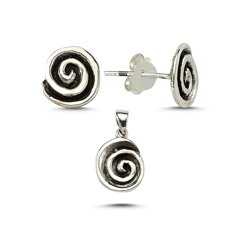

Silver 925 Sterling Sterling Round Set