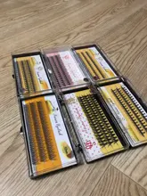 Pestañas postizas pop Coreano cola de pez, dos largas, cortas, para Injerto de plantas, novedad, venta al por mayor