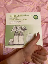 ZIMEITU-Bomba de leche eléctrica doble, succionadora potente de pezones, bomba de lactancia eléctrica USB con botella de leche para bebé, almohadilla de calor en frío