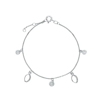 

Silver Bracelet with cubic zirconia sunlight sample 925