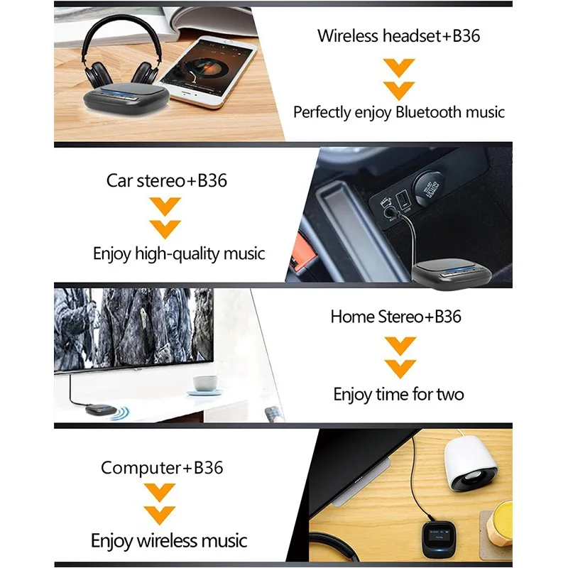 2020 New Bluetooth 5 0 Receiver Transmitter AptX Apt X LL A2DP AVRCP Adapter for TV Headphone Color Screen Display Audio Player