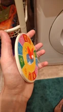 Juguetes de reloj creativos de madera para niños, juguetes de reloj para niños, ayuda para enseñanza preescolar temprano