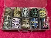 CHNRMJL-Lámina de transferencia de manicura holográfica, pegatinas adhesivas en envoltorios de papel AB, estrellado, accesorios de decoración de uñas