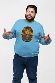 

Angemiel Wear Egyptian Pharaoh Blue Men Sweatshirts