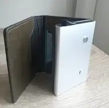 Coin-Purse Card Wallet Magnet Credit-Card-Holder Pop-Up-Card-Case Aluminum-Box Carbon-Fiber