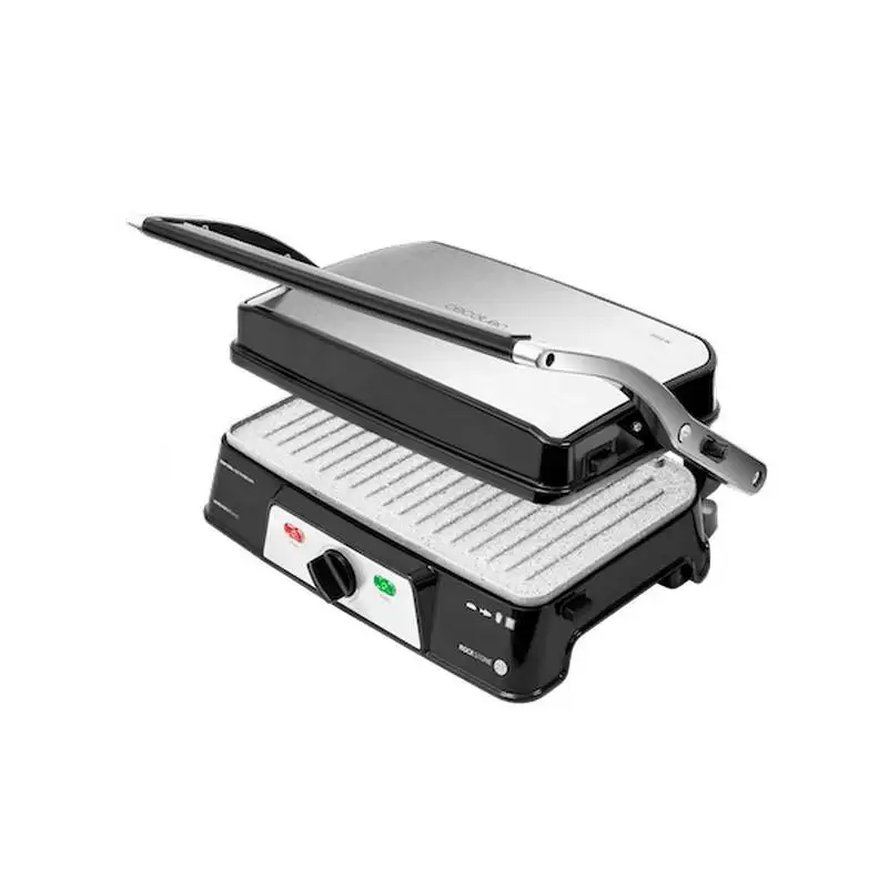 Гриль контактный Cecotec Rock'n Grill 1500 Take& Clean 1500 Вт с черным покрытием