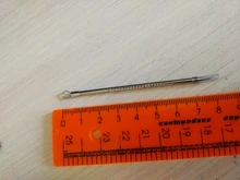 1 Uds., corrector de acné y espinillas plateado, Extractor de acné, herramienta cosmética, herramienta de eliminación de agujas inoxidables