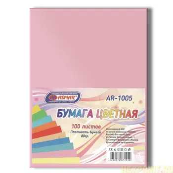 

Paper color double-sided tinted A4 100 sheets (color-pink)
