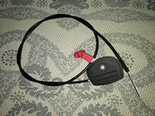 Palanca de estrangulación de aleación de 142cm y 56 pulgadas, cortacésped, interruptor de Cable de acelerador, Kit de manija de Control para cortacésped, herramientas de jardín