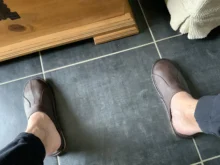 Men Shoes Home Slippers Slip On Handmade Bedroom Comfortable Flat Luxury Indoor Brown