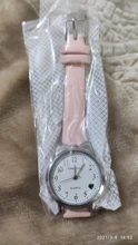 Zegarki Damskie-Reloj de estudiante para mujer, correa de cuero, de pulsera negra, con esfera en forma de corazón, relojes finos baratos