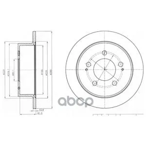 Диск Тормозной Задний Ssangyong Actyon, Kyron(299мм) Bg4220 Delphi арт. BG4220