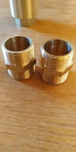 1/8 1/4 3/8 1/2 3/4 1 BSP Male Brass Pipe Equal Reducing Hex Nipple Fitting Adapters
