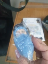 Bebé lindo dormido mullida piel colgante de muñeco de peluche llavero anillo de llave decoración de bolso