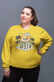 

Angemiel Wear Holidaymaker Skeleton Yellow Women Sweatshirts