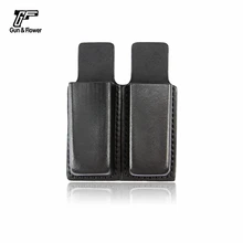 Gunflower Duty gear кожаный двойной пистолет подсумок для журналов Открытый Топ чехол для кружек для 9 мм двойной стек журналов
