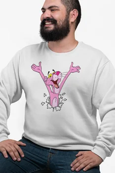 

Angemiel Wear Wall Hottest Pink Panther White Men 'S Sweatshirt