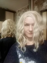 MSIWIGS mujer púrpura 22 colores Cosplay peluca ondulado corto sintético resistente al calor de pelo Rosa Rubio Ombre porque peluca