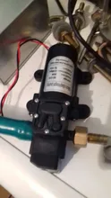 Mini bomba de agua de diafragma de 12V con interruptor automático, bomba de agua eléctrica de alta presión para lavado de coche, 60W, 5 litros por minuto, pulverizador automático de agua de 0.8Mpa