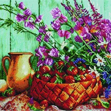 Алмазная мозаика GF 3878 Ароматная клубника в деревне 40*50