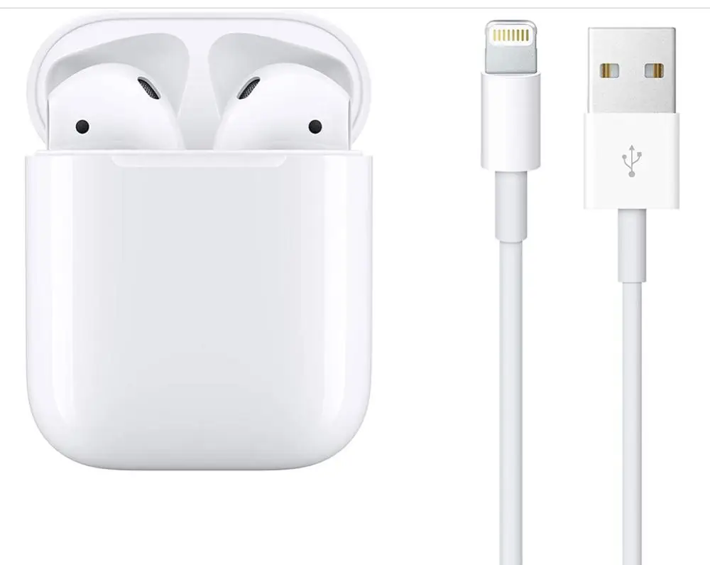 Apple AirPods 2nd с Зарядка чехол наушники Оригинал громкой связи Bluetooth для iPhone IOS iPad MacBook