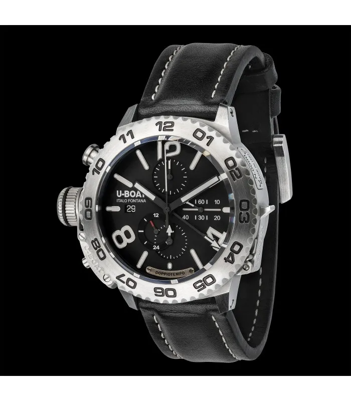 U-BOAT DOPPIOTEMPO CHRONO SS 46 мм стальные часы 9016