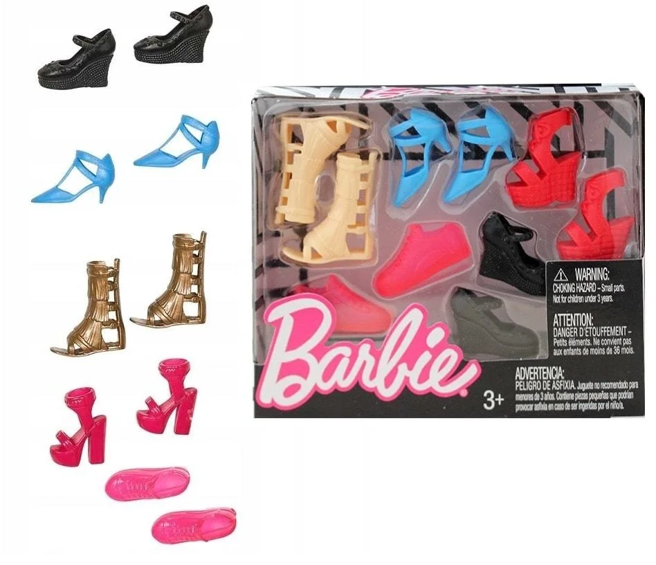 Набор обуви для Барби, 5 пар, Barbie